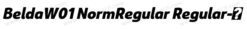 BeldaW01 NormRegular Regular字体转换